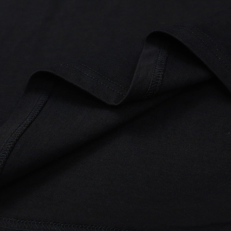 LANVIN Letter Embroidery T-Shirt