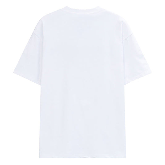 LANVIN Letter Embroidery Logo T-Shirt White