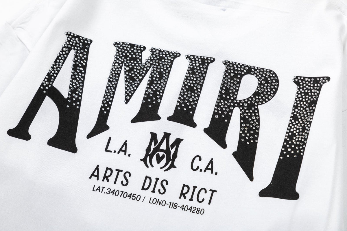 AMIRI AM Logo Cotton Jersey T-Shirts