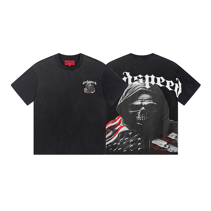 GODSPEED Men's Black L.O.T.F Crew Neck T-Shirt