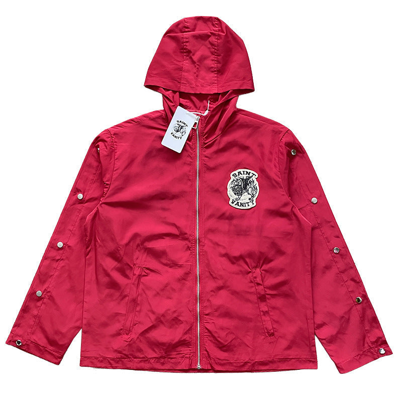 SAINT VANITY Nylon Hooded Track Jacket