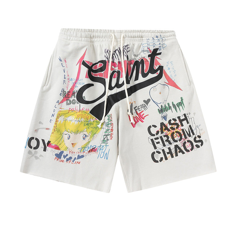 SAINT MICHAEL X Takashi Murakami Graff Sweatshort