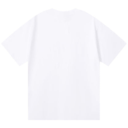Purple Brand Logo Pattern Print T-Shirt