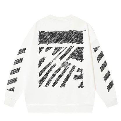 OFF-WHITE SCRIBBLE DIAG BOXY Sweatshirts