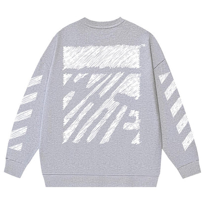 OFF-WHITE SCRIBBLE DIAG BOXY Sweatshirts