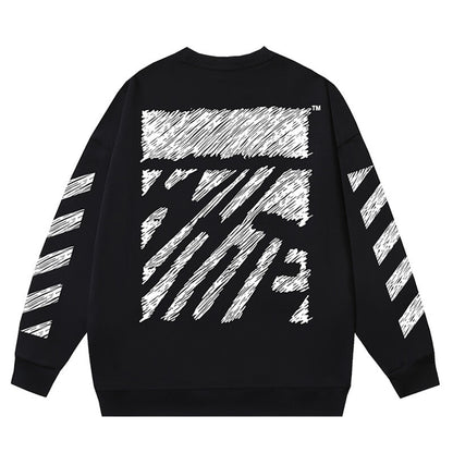 OFF-WHITE SCRIBBLE DIAG BOXY Sweatshirts