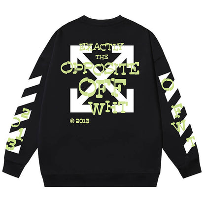 OFF-WHITE Opposite Arr Boxy Crewneck Sweatshirt