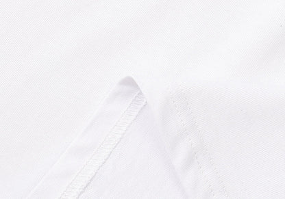 Purple Brand Logo Pattern Print T-Shirt