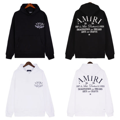 AMIRI Logo-Appliquéd Embroidered Cotton-Jersey Hoodies