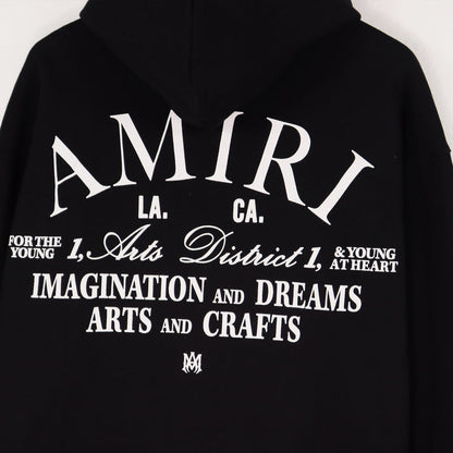 AMIRI Logo-Appliquéd Embroidered Cotton-Jersey Hoodies