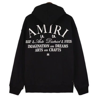 AMIRI Logo-Appliquéd Embroidered Cotton-Jersey Hoodies