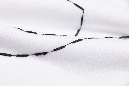 OFF WHITE Sickle sketch technique embroidery arrow Hoodies