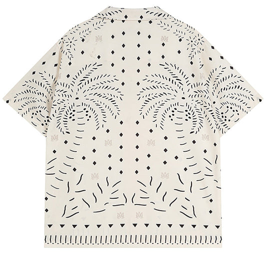 AMIRl Perforated Leather Shirt