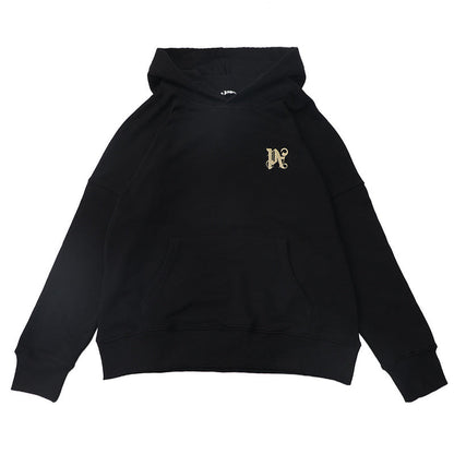 Palm Angels Dragon-Monogram Cotton Hoodie