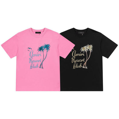 AMIRl Twisted Palms Cotton T-Shirts