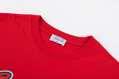 OFF WHITE Scorpio Skate Cotton Graphic T-Shirt