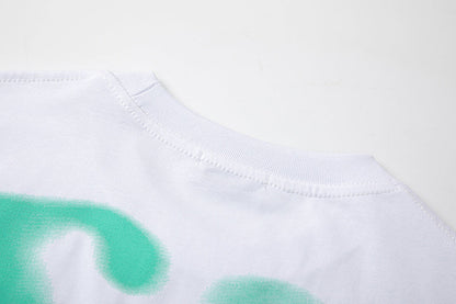 OFF WHITE Blue Arrow logo back T-Shirts