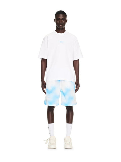 OFF WHITE Blue Arrow logo back T-Shirts