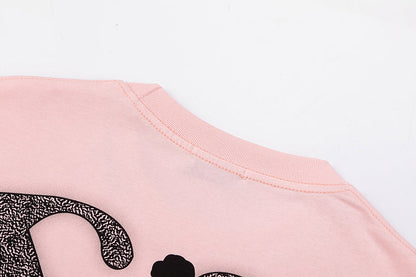 OFF WHITE logo-print Pink T-shirt