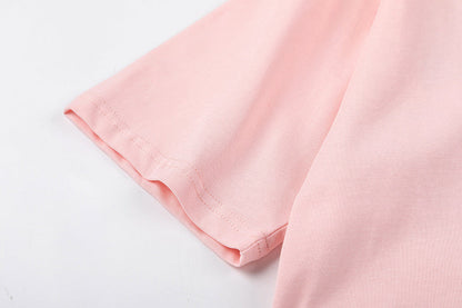 OFF WHITE logo-print Pink T-shirt