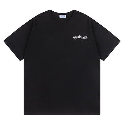 OFF WHITE logo-print Pink T-shirt