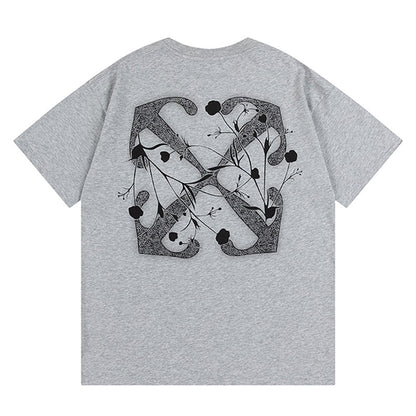 OFF WHITE logo-print Pink T-shirt