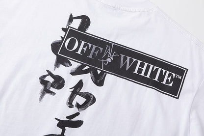 OFF WHITE Type Sticker black t-shirt
