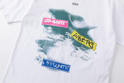 OFF WHITE Type Sticker black t-shirt