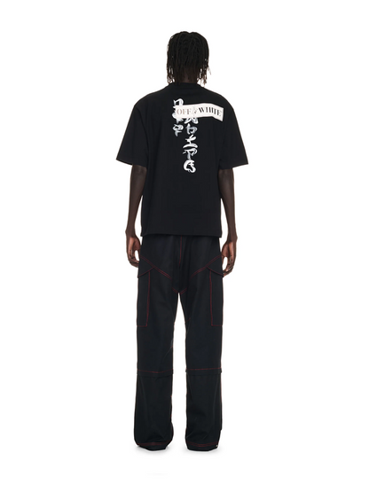 OFF WHITE Type Sticker black t-shirt