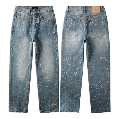 Purple Brand Crystal Diamond Jeans #9126