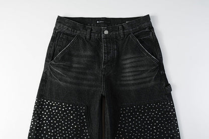 Purple Brand Crystal Diamond Jeans #104