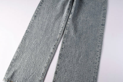 Purple Brand Crystal Diamond Jeans #9129