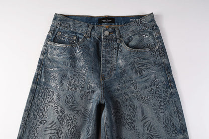 Purple Brand Crystal Diamond Jeans #100