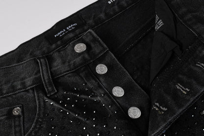 Purple Brand Crystal Diamond Jeans #105