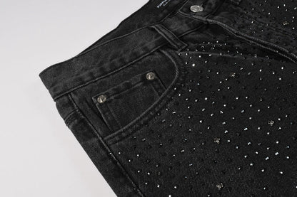 Purple Brand Crystal Diamond Jeans #105