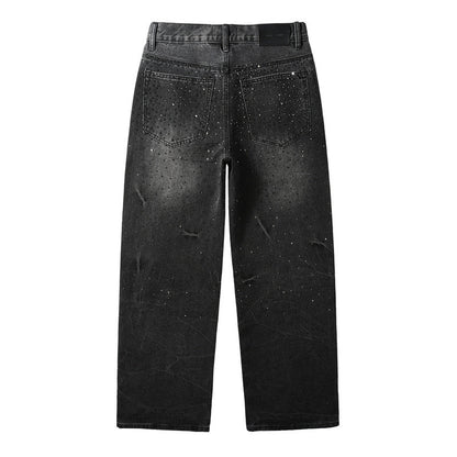Purple Brand Crystal Diamond Jeans #105