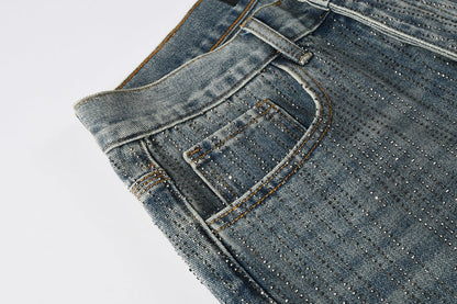 Purple Brand Crystal Diamond Jeans #9140
