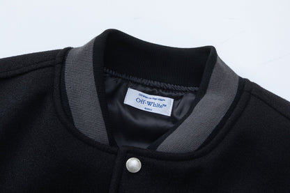 OFF WHITE Golf Varsity Jacket
