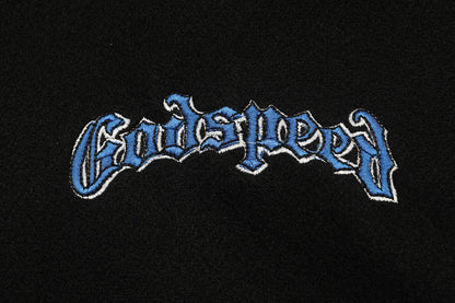 Godspeed Mens F.T.D Wool Varsity Jacket Black/blue