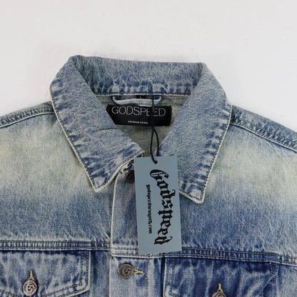 Godspeed  Embroidered Letter Denim Jacket