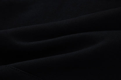 Off White Black Cotton Hoodie