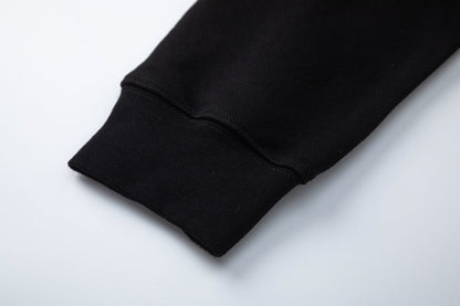 Off White Black Cotton Hoodie