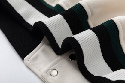 OFF WHITE Men's Blue Cash Wool Varsity Jacket