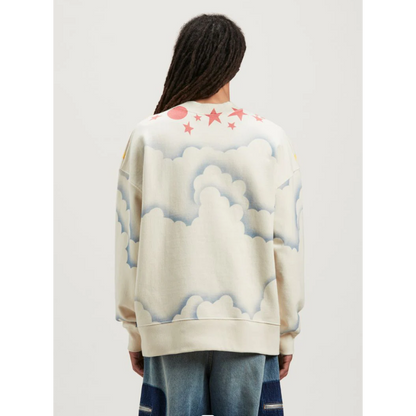 Palm Angels Sunrise PiercesTHE Clouds Sweatshirts
