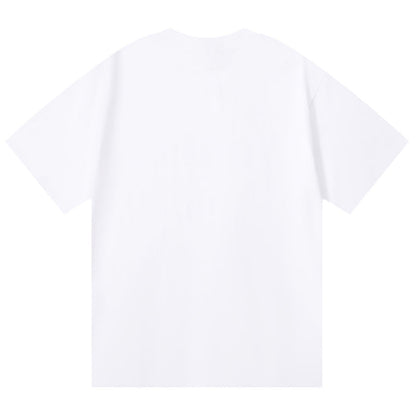 Purple Brand Logo Letter Print T-Shirt