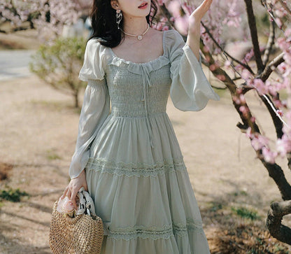 Sakura Matcha Fairycore Dress
