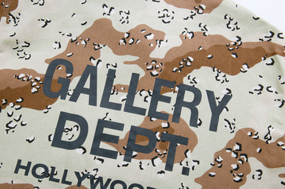 Gallery Dept. letter print camouflage coach Jacket