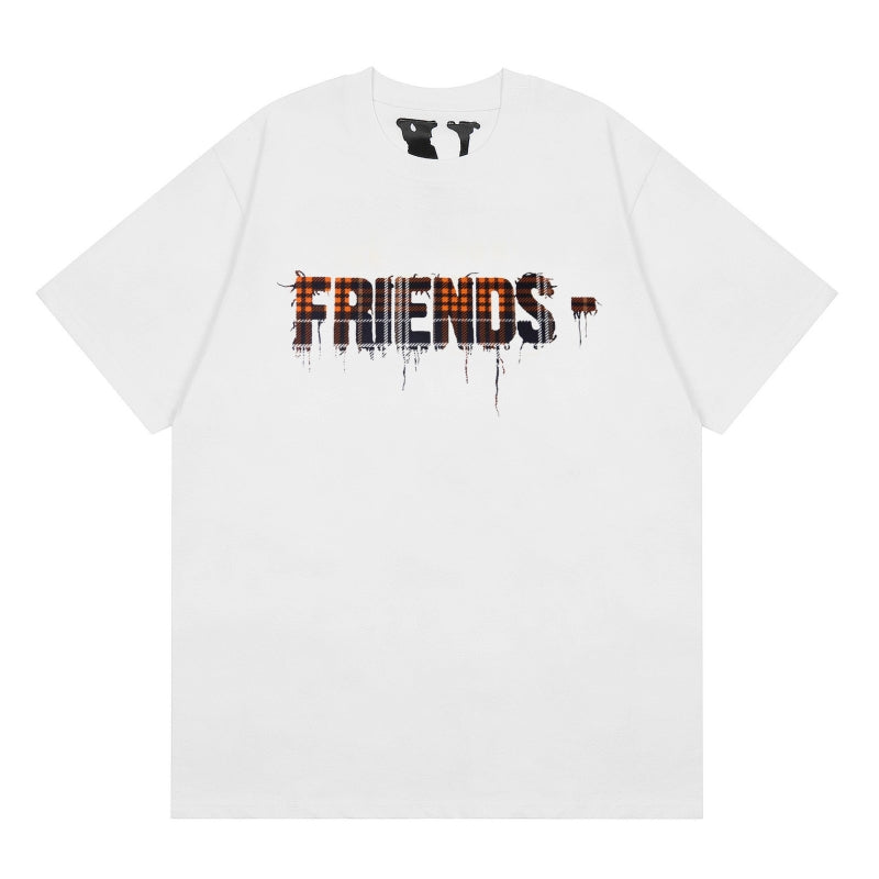 VLONE Plaid Cloth Logo T-Shirt