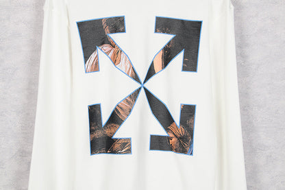 OFF WHITE Oil painting series arrow pattern Sweatshirts
