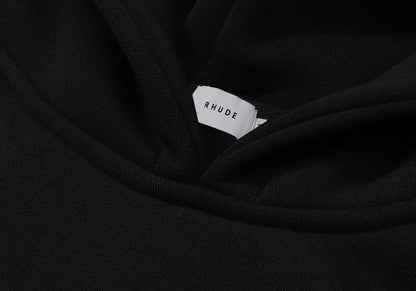 Rhude Black x Harrods Cotton Lago Di Como Hoodie
